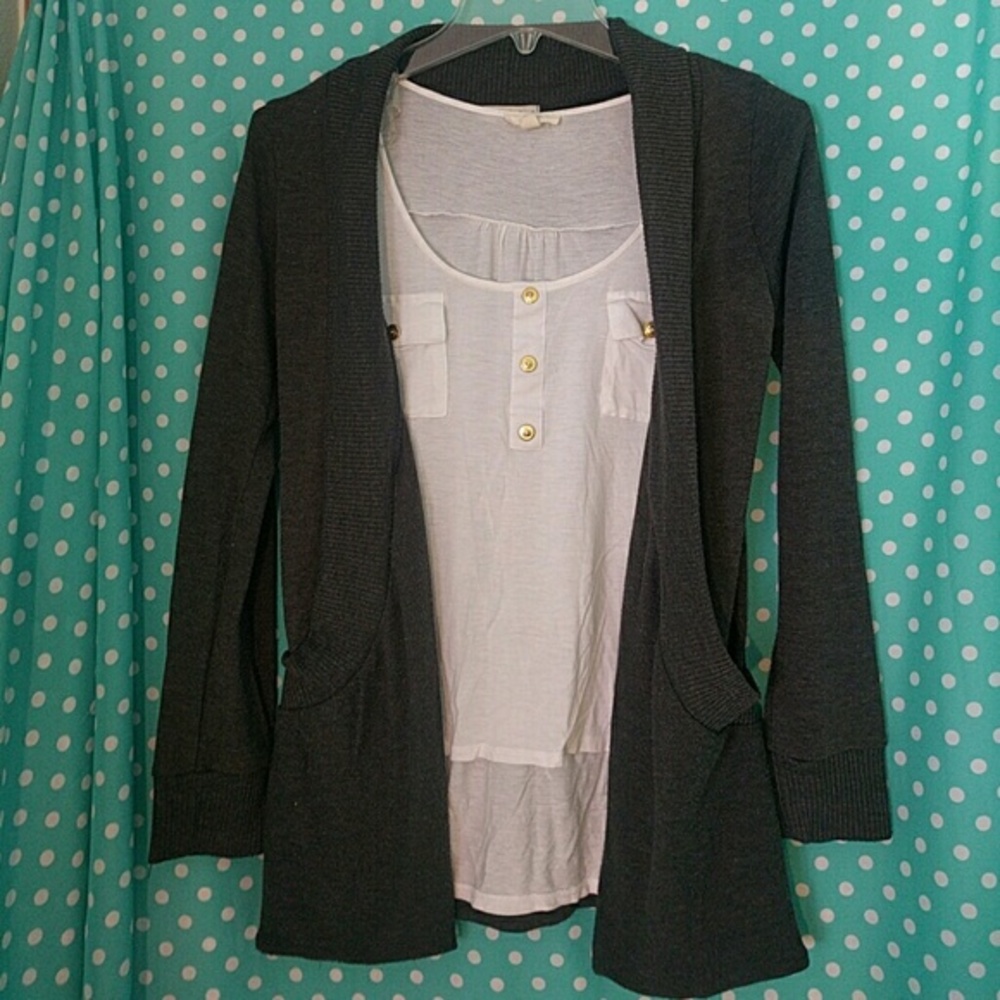 🍨BOGO 50% OFF🍨 Dark Gray Cardigan